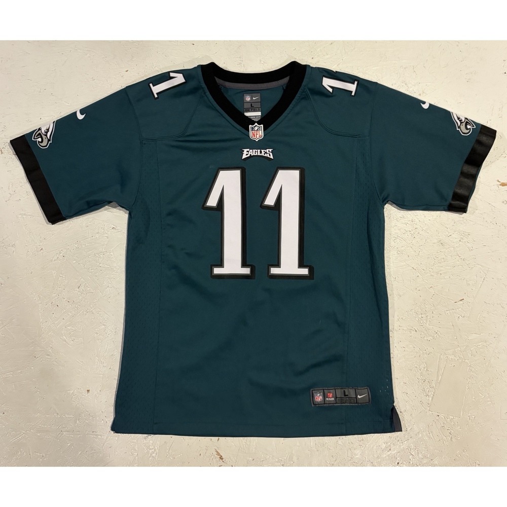 Philadelphia Eagles Jersey‎ Youth L Green NFL Football Nike Wentz #11 On Field